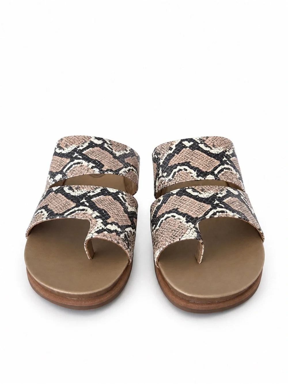 Lucca Lane Safari Snakeskin Wedge Sandals Size 11